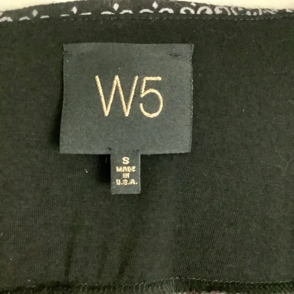 ANTHROPOLOGIE W5 Black/Paisley V-Neck Top SZ-S - Picture 7 of 8